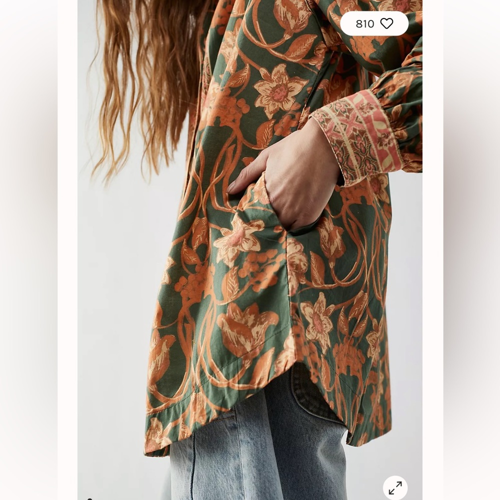 Free People Floral Garden Tunic